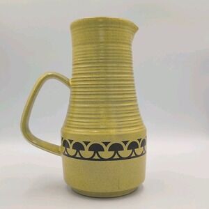 Mikasa Painted Sands Yellowstone Art Pottery Pitcher ~ Detergent & Oven Proof